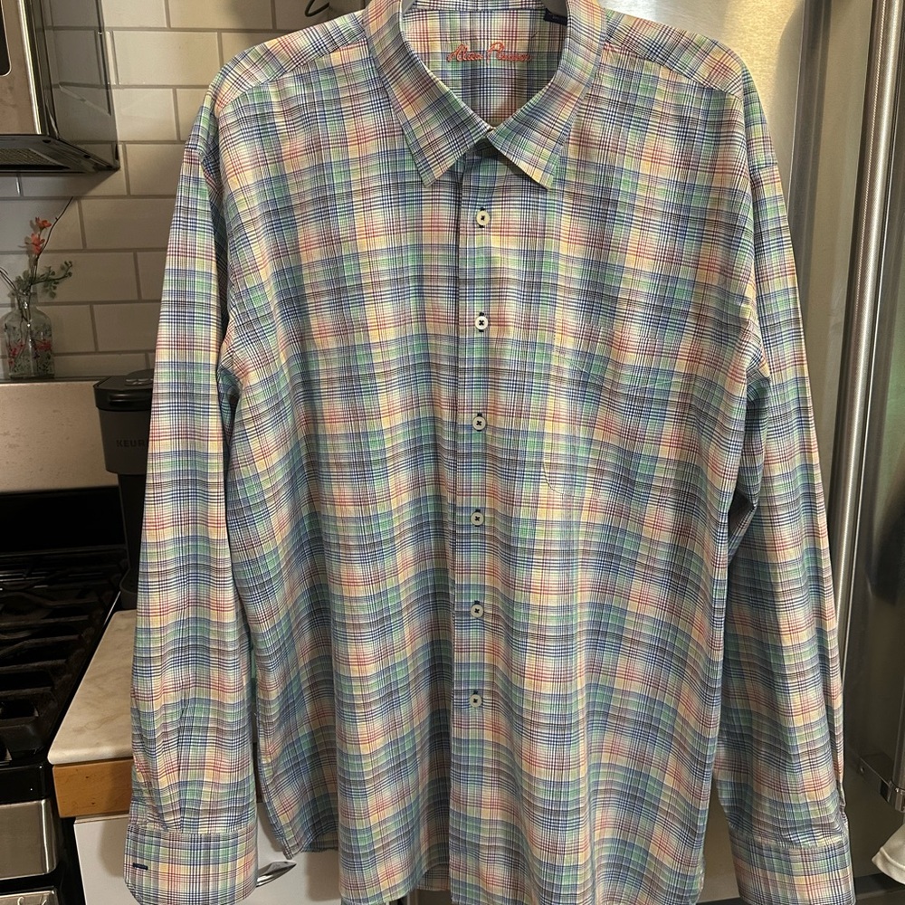 Alan Flosser XXL Men’s Casual‎ Button Down Shirt Spring/Summer colors, PP28-L32